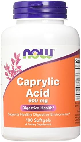 NOW Foods CAPRYLIC ACID 600MG 100 SGELS
