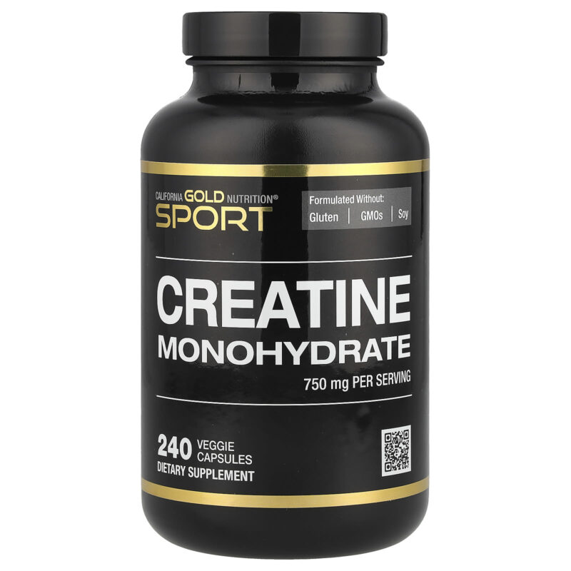 California Gold Nutrition Sport, Creatine, 240 Veggie Capsules