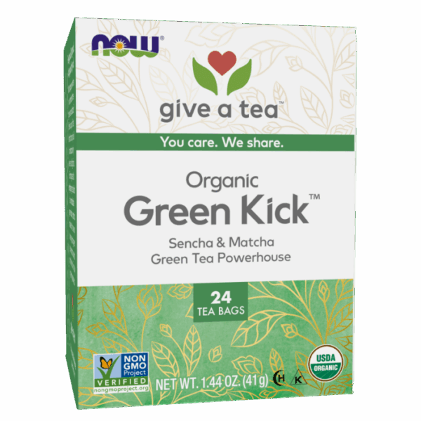 NOW Foods GREEN KICK TEA BAGS 24 BAGS