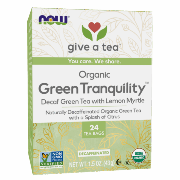 NOW Foods GREEN TRANQUILITY TEA BAGS 24 BAGS