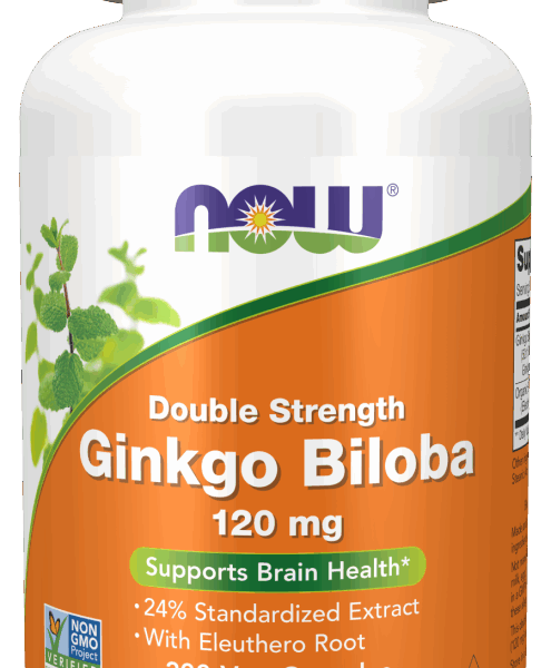 NOW Foods GINKGO BILOBA 120mg 100 VCAPS