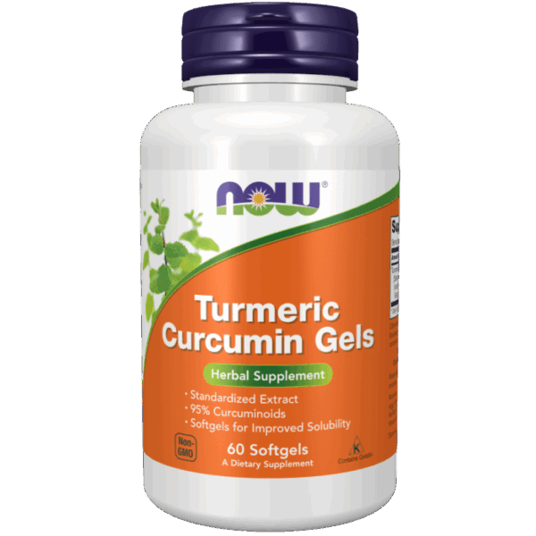 NOW Foods TURMERIC CURCUMIN GELS 60 SOFTGELS