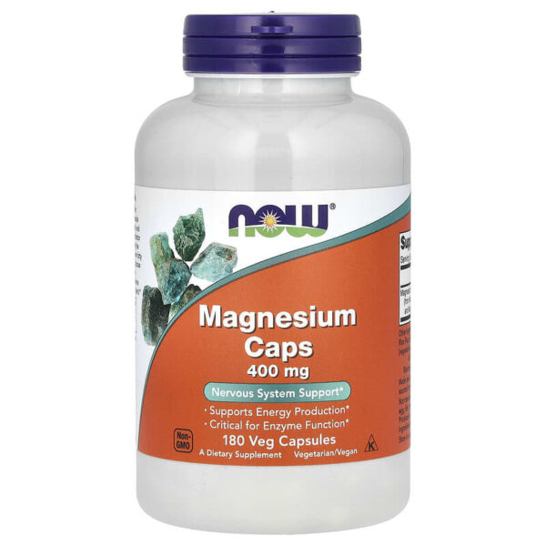 NOW Foods MAGNESIUM 400mg 180 VCAPS