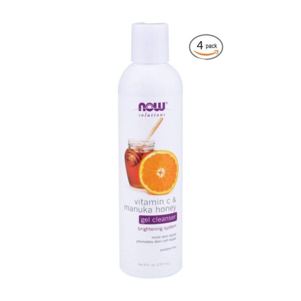 NOW Foods VIT C & MANUKA HONEY CLEANSER 8 OZ