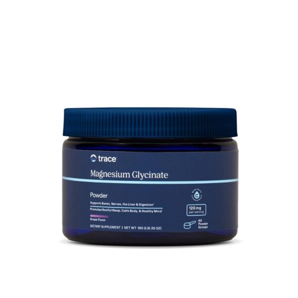 Trace Minerals Magnesium Glycinate NEW POWDER Grape