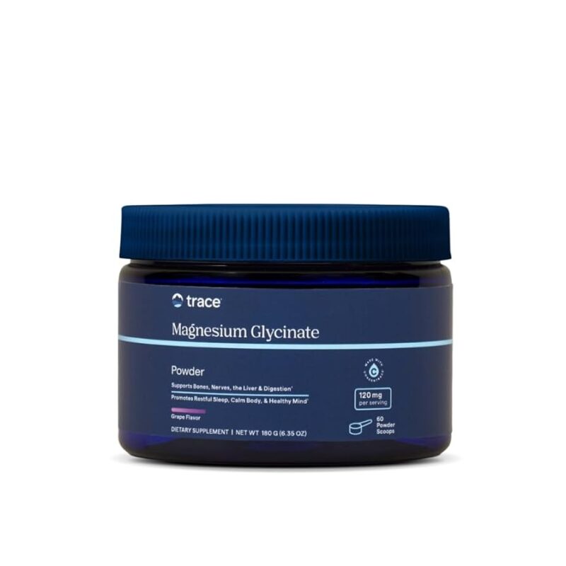 Trace Minerals Magnesium Glycinate NEW POWDER Grape