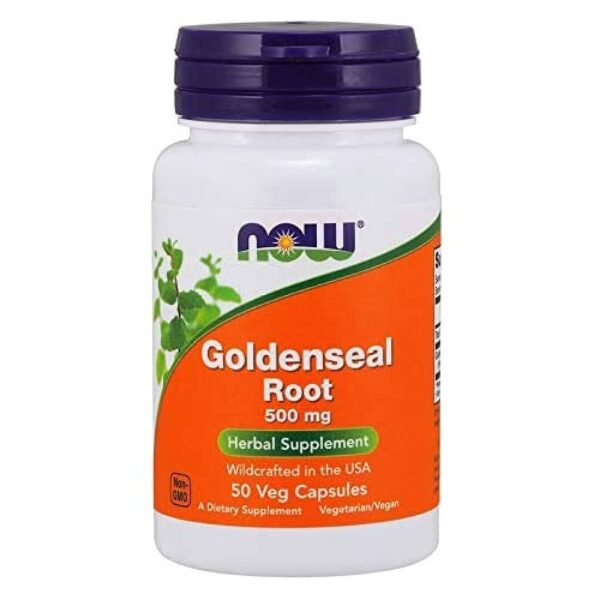 NOW Foods GOLDENSEAL ROOT 500mg 50 VCAPS