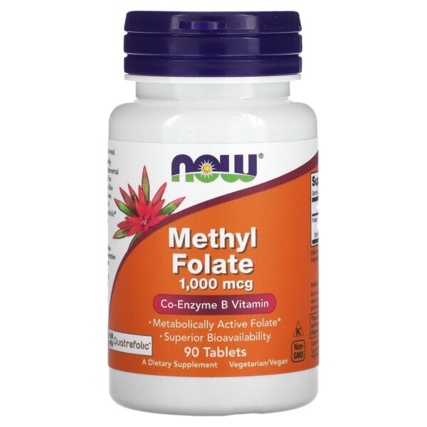 NOW Foods METHYL FOLATE 1,000 mcg 90 TABS