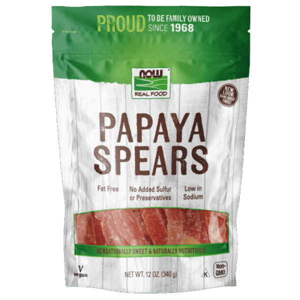 NOW Foods PAPAYA SPEARS 12 OZ