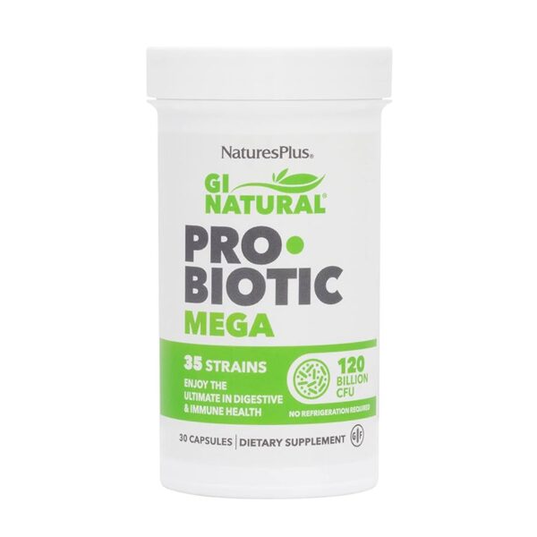 Natures Plus GI NATURAL PROBIOTIC MEGA CAPS 30