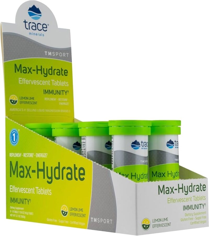 Trace Minerals Max-Hydrate Immunity TABLET Lemon Lime