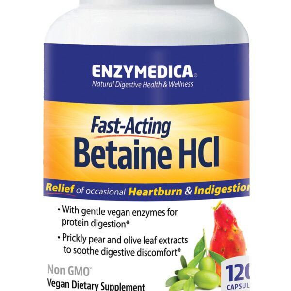 Enzymedica Betaine HCl 120 caps