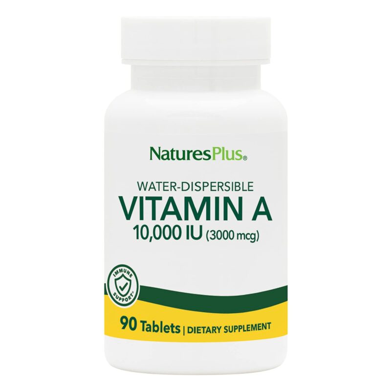 Natures Plus VIT A 10,000 IU WATER-DISP TAB 90