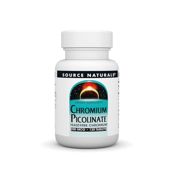 Source Naturals Chromium Picolinate 200 mcg, Yeast Free