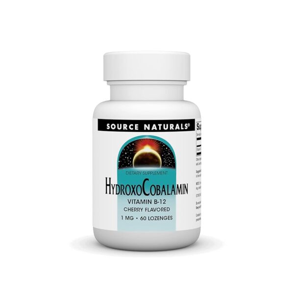 Source Naturals Hydroxocobalamin 1 mg Cherry
