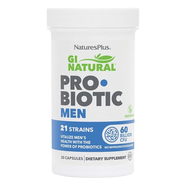 Natures Plus GI NATURAL PROBIOTIC MEN CAPS 30