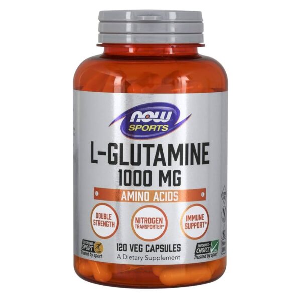 NOW Foods L-GLUTAMINE 1000mg 120 VCAPS