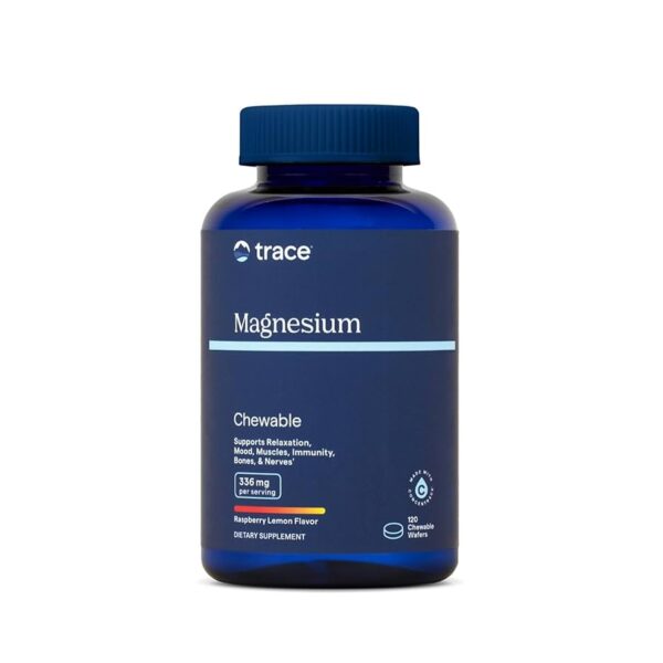 Trace Minerals Magnesium CHEWABLE Raspberry Lemon