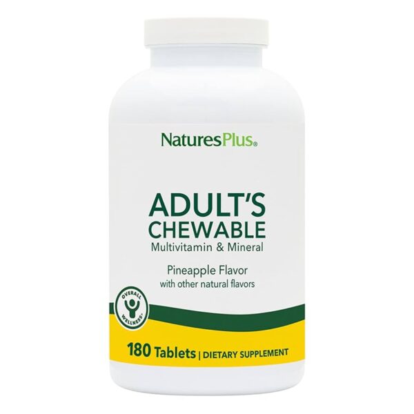 Natures Plus ADULT CHEWABLE MULTI PINEAPPLE 180
