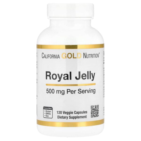 California Gold Nutrition Royal Jelly, 500 mg, 120 Veggie Capsules