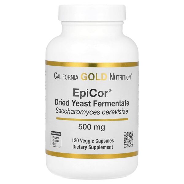 California Gold Nutrition Epicor®, Dried Yeast Fermentate, 500 mg, 120 Veggie Capsules