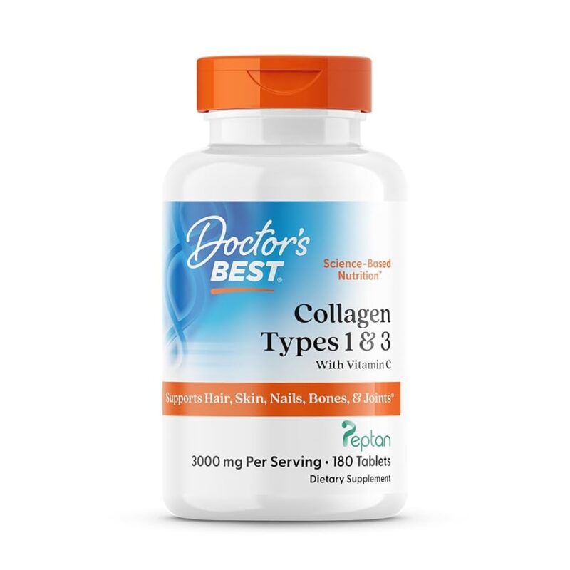 Doctor's Best Collagen Types 1 and 3 with Peptan & Vitamin C