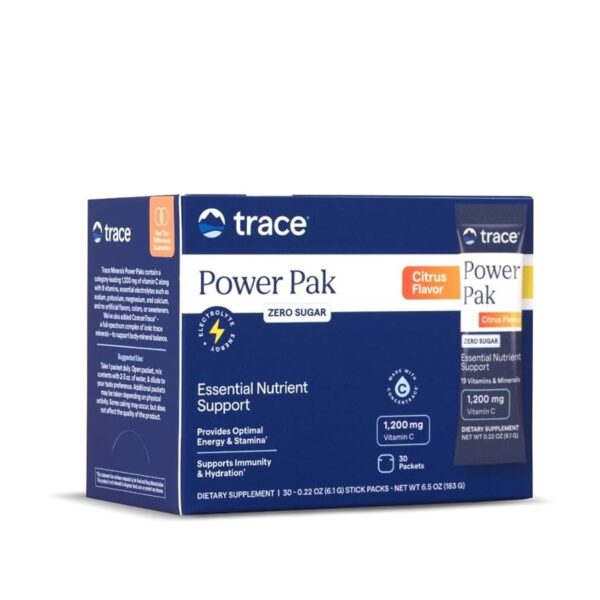 Trace Minerals Power Pak Free of Sugar POWDER Citrus (Sugar Free)