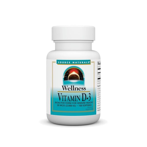 Source Naturals Wellness Vitamin D-3 2000 IU