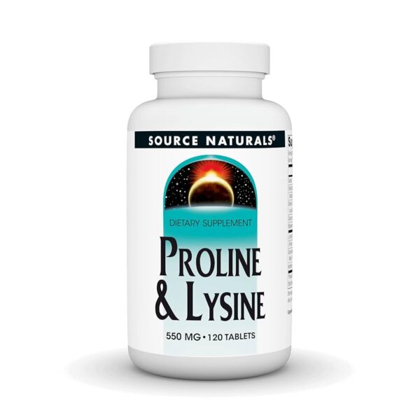 Source Naturals Proline & Lysine 550 mg