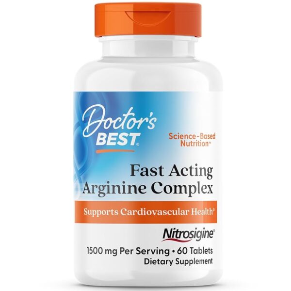 Doctor's Best Fast Acting Arginine Complex with Nitrosigine® 750mg