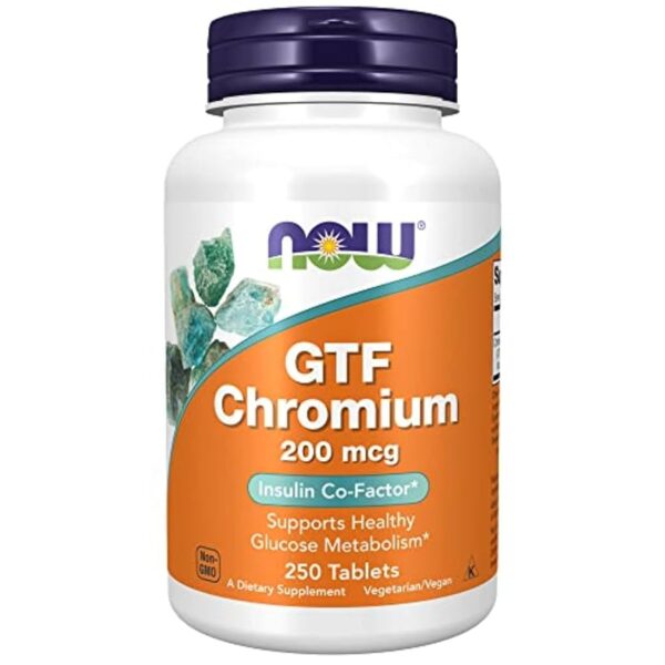 NOW Foods GTF CHROMIUM 200mcg 250 TABS