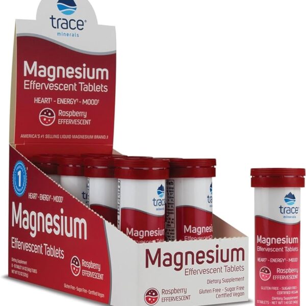 Trace Minerals Magnesium Effervescent TABLET Raspberry