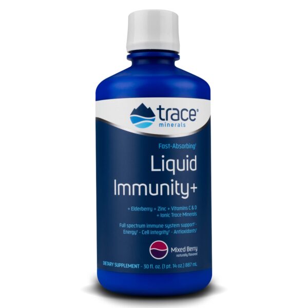 Trace Minerals Immunity+ LIQUID Mixed Berry