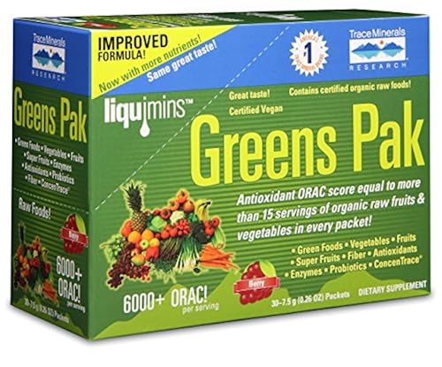Trace Minerals Greens Pak POWDER Berry