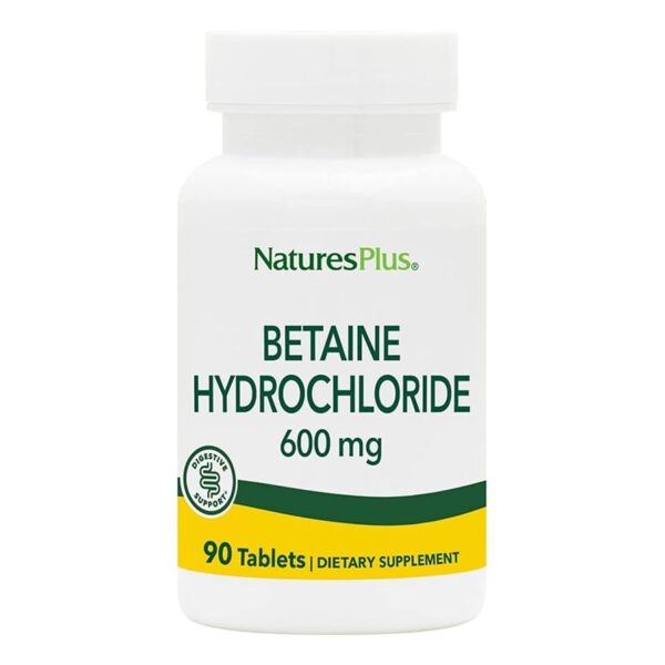 Natures Plus BETAINE 600 MG TAB 90