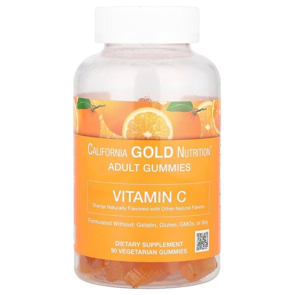 California Gold Nutrition Vitamin C Gummies, 90 Vegetarian Gummies