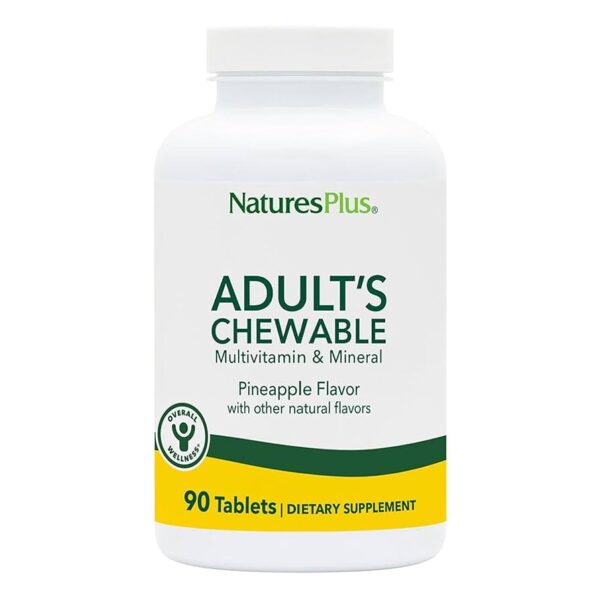 Natures Plus ADULT CHEWABLE MULTI PINEAPPLE 90
