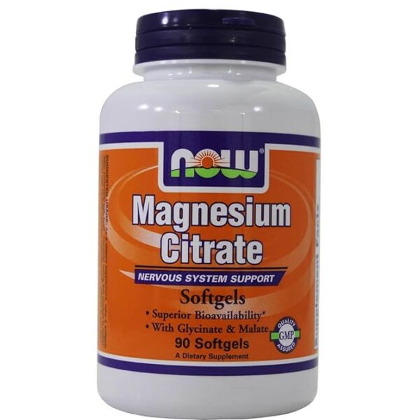 NOW Foods MAGNESIUM CITRATE 134mg 90 SGELS