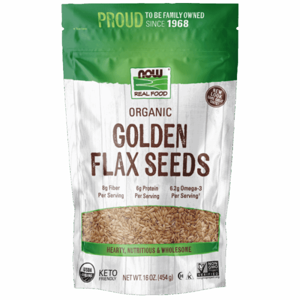 NOW Foods GOLDEN FLAX SEEDS ORG 2 LB