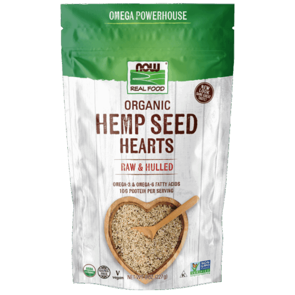NOW Foods HEMP SEED HEARTS ORG 8 OZ