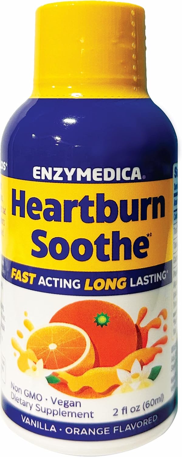 Enzymedica Heartburn Soothe Shots - 6 pack 6 bottles