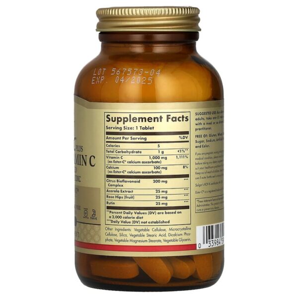 Solgar Vitamin C 1000 mg Tablets
