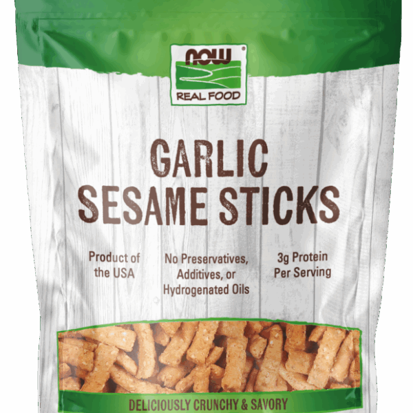 NOW Foods SESAME STICKS GARLIC 9 OZ