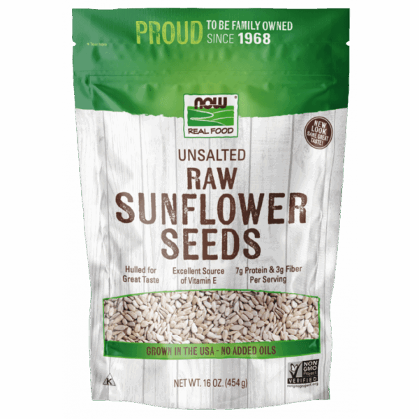 NOW Foods SUNFLOWER SEEDS HULLED RAW 1 LB