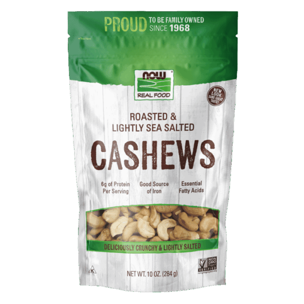 NOW Foods CASHEWS ROASTED & SALTED 10 oz