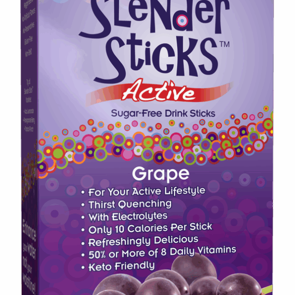 NOW Foods SLENDER STICKS ACTIVE GRAPE 12 Sticks/PK