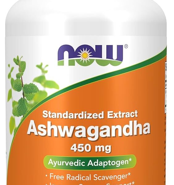 NOW Foods ASHWAGANDHA EXT 450MG 180 VCAPS
