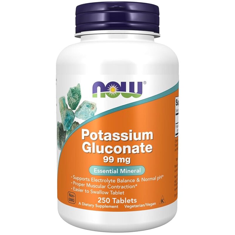 NOW Foods POTASSIUM GLUCONATE 99mg 250 TABS