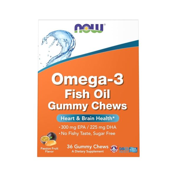 NOW Foods OMEGA-3 FISH OIL GUMMY CHEWS 36 CT/PACK