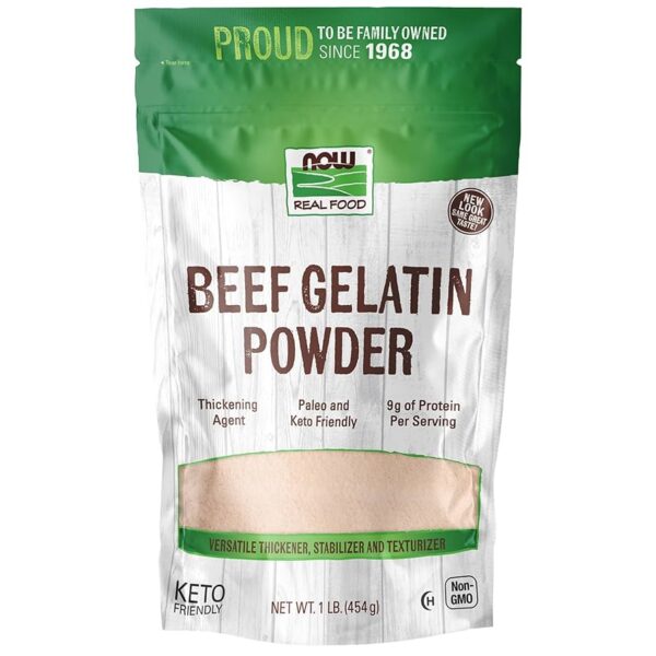 NOW Foods BEEF GELATIN POWDER 1 LB